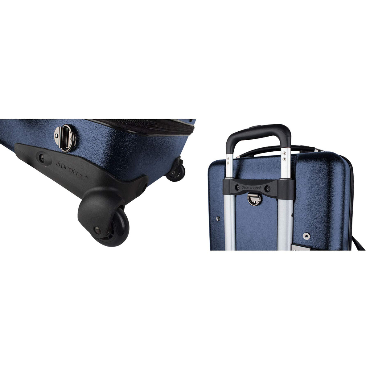 Blue Triple Trumpet Case with Wheels C4960