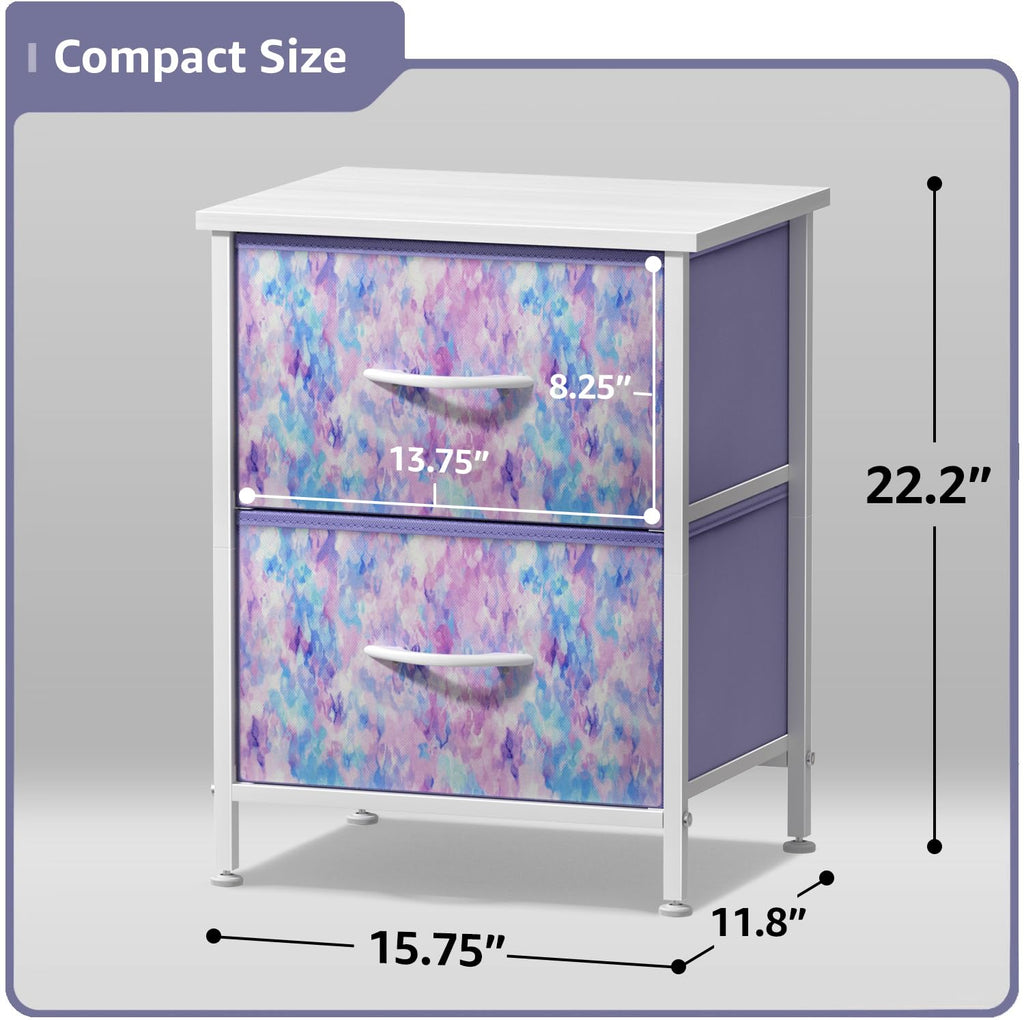 2-Drawer Kids Nightstand D2386