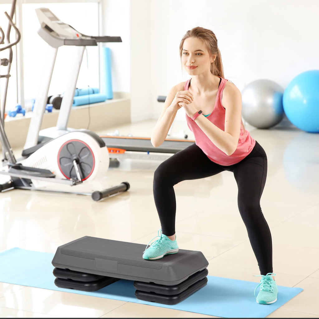 28.5'' Exercise Aerobic Step Platform with 4 Risers N770