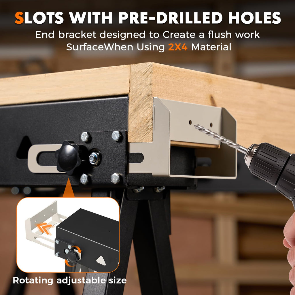 Heavy Duty Folding Sawhorse 2 Pack Q15779
