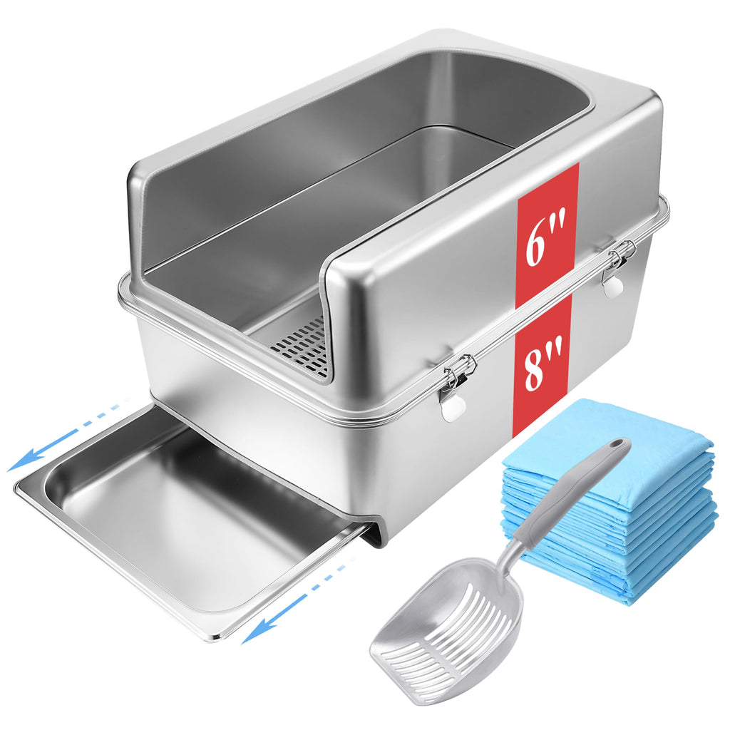 Pull-Out Sifting Cat Litter Box with Lid M339829