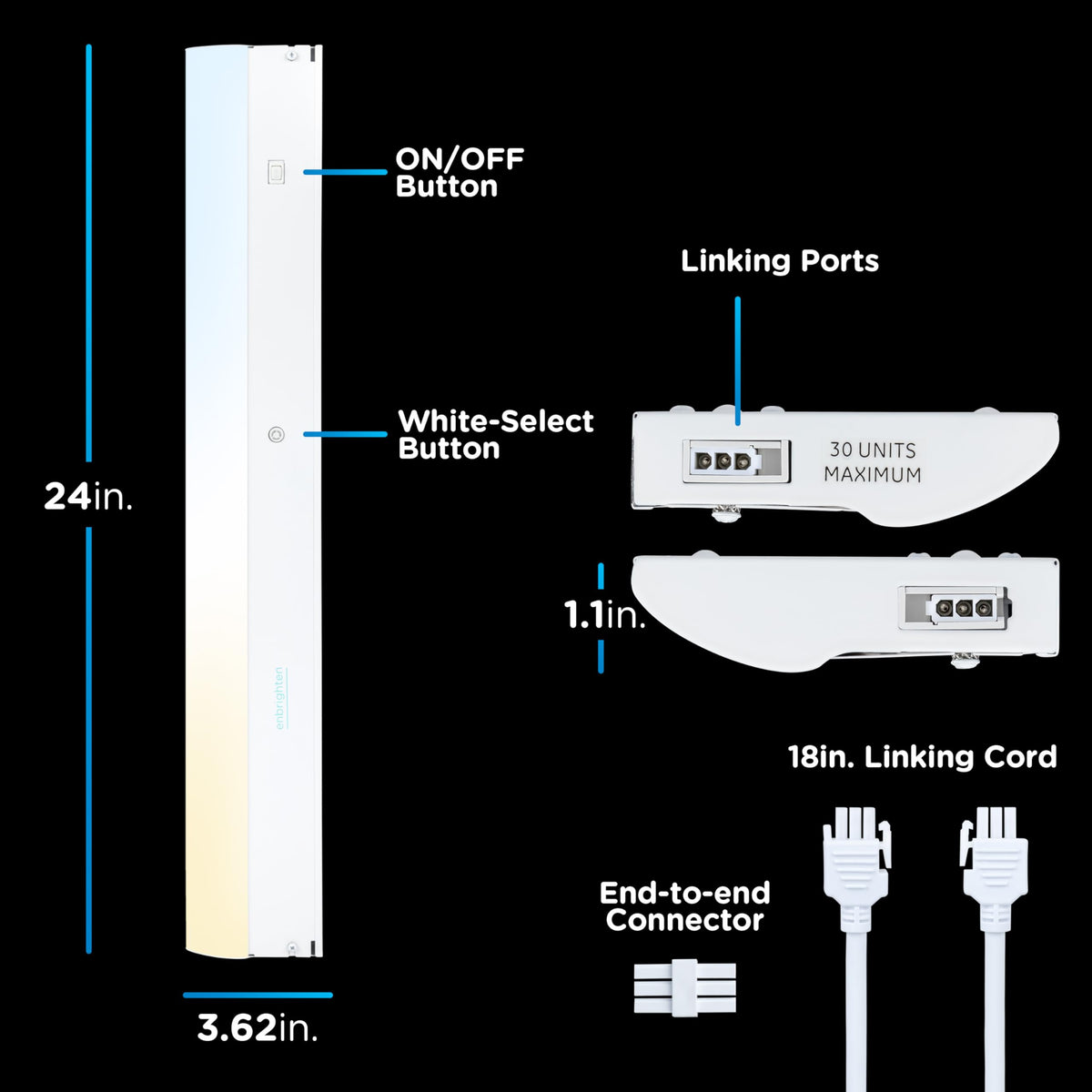 24 Inch Hardwired Under Cabinet Light F88612