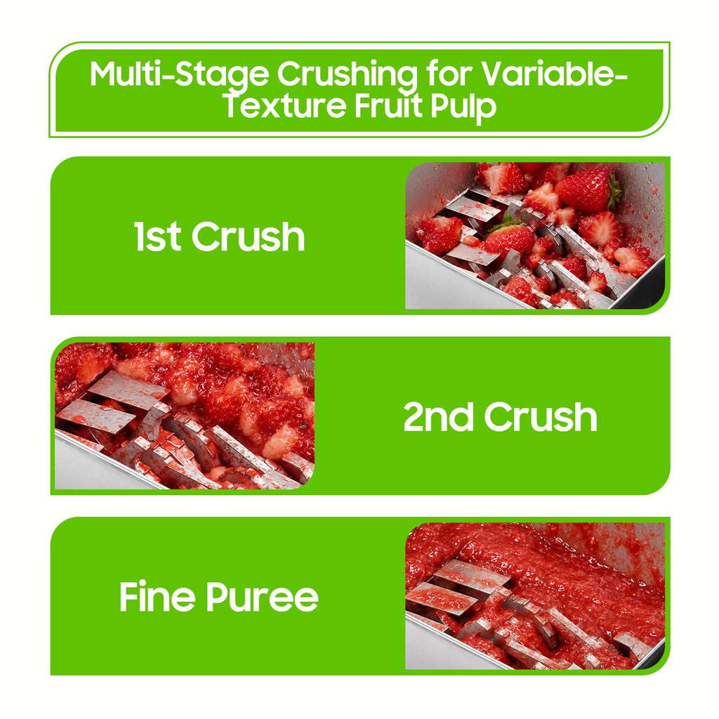 60W Stainless Steel Electric Fruit Crusher 1.06gal Z131177