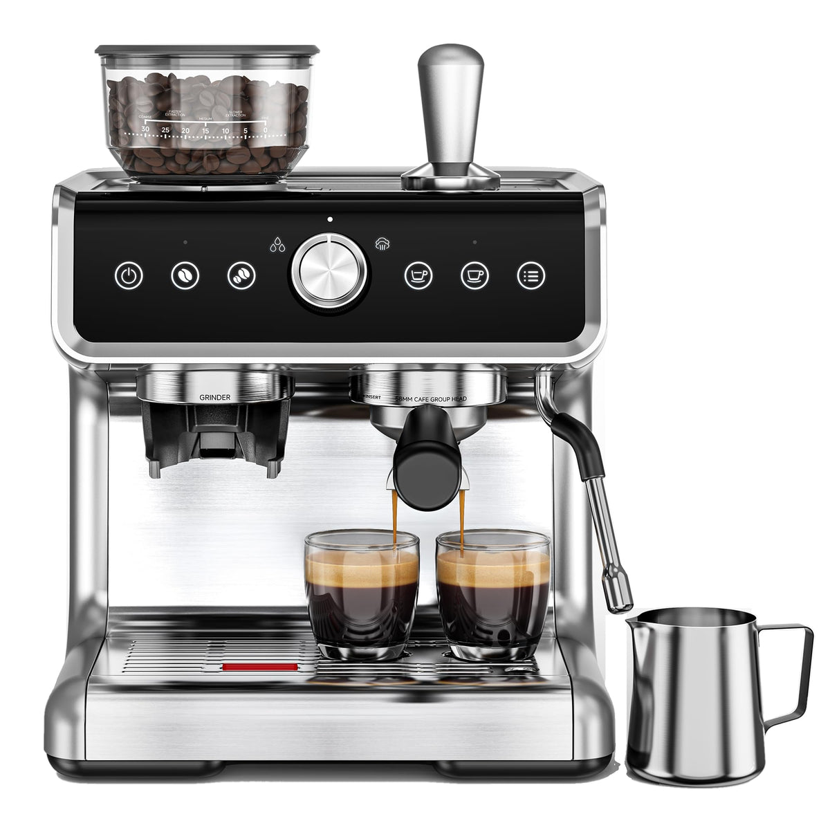 Espresso Machine with Grinder and Milk Frother G9503