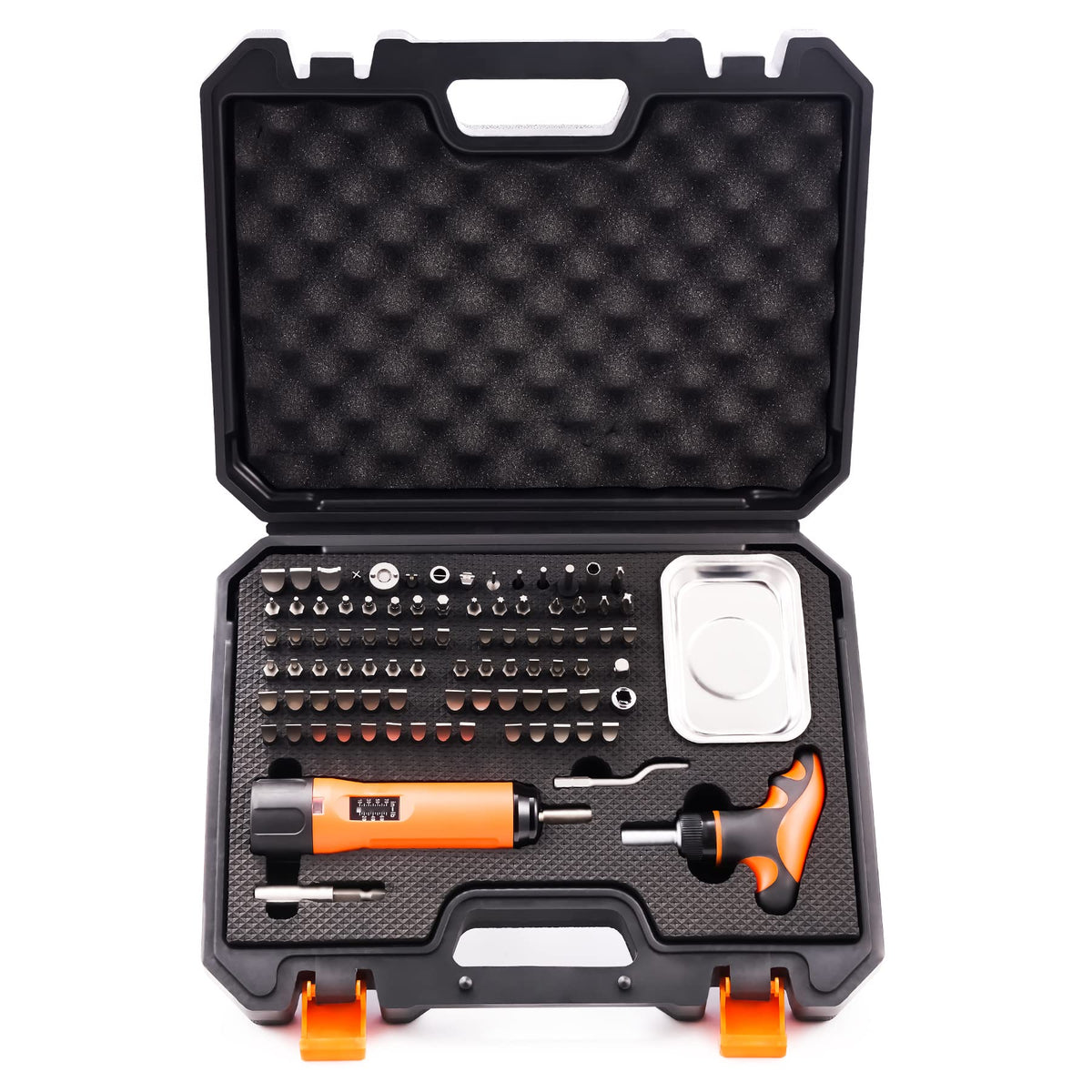 1/4" Adjustable Torque Screwdriver Set with T-BAR Ratchet, 92 Pieces U3748