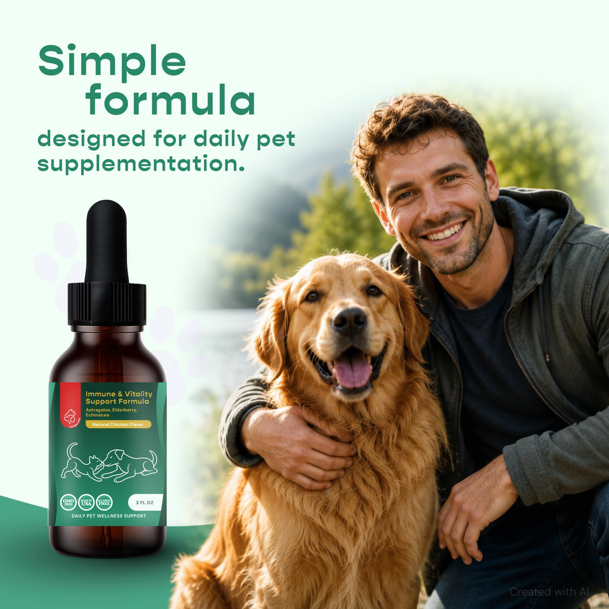 Liquid Immune Support for Dogs & Cats 2 fl oz G696