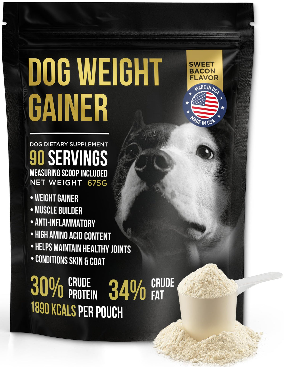 High Calorie Dog Weight Gainer 90 Servings 1.5 lbs V22826