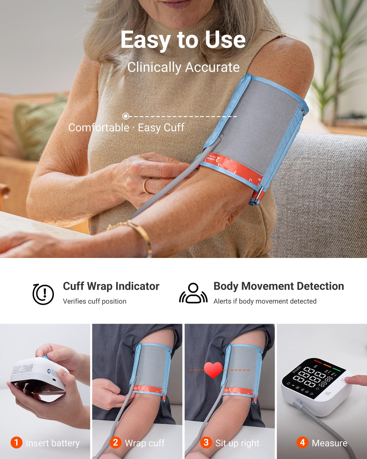 Upper Arm Blood Pressure Monitor D7200
