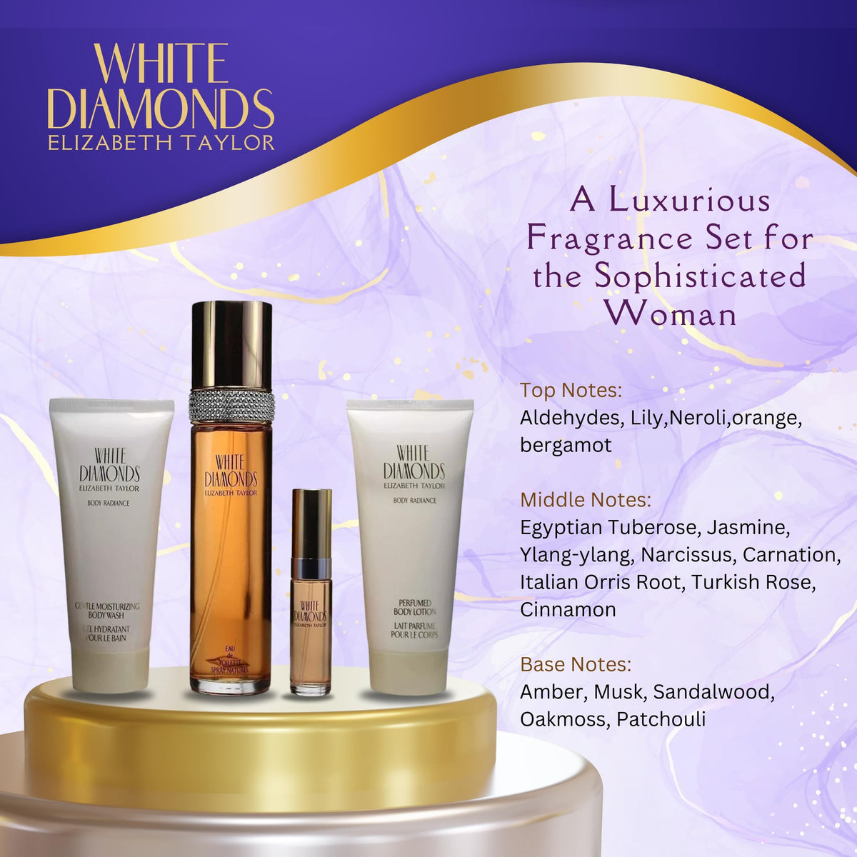 White Diamonds 4 Piece Fragrance Gift Set Q24882