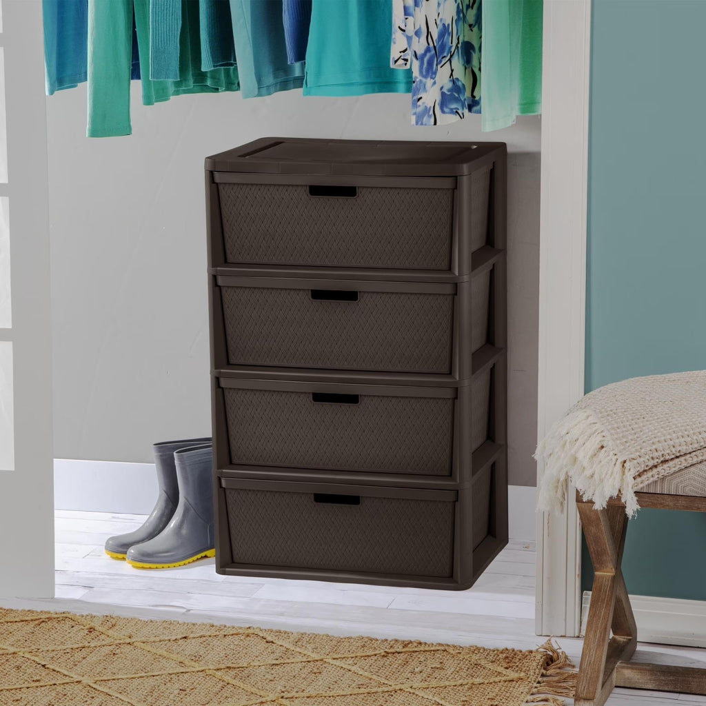 3 Drawer Storage Organizer Tower with Carry Handles O546