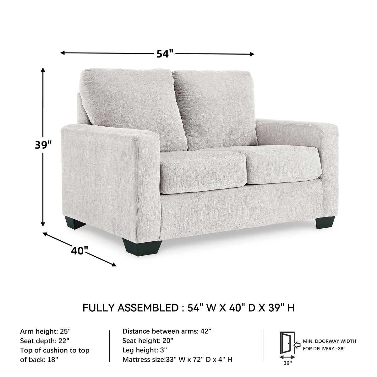 Twin Pull Out Sofa Bed B99375