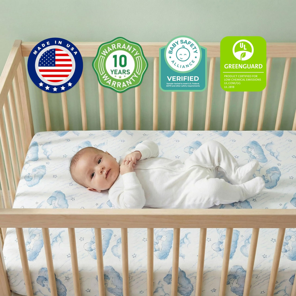 2-in-1 Baby Crib Mattress C34536
