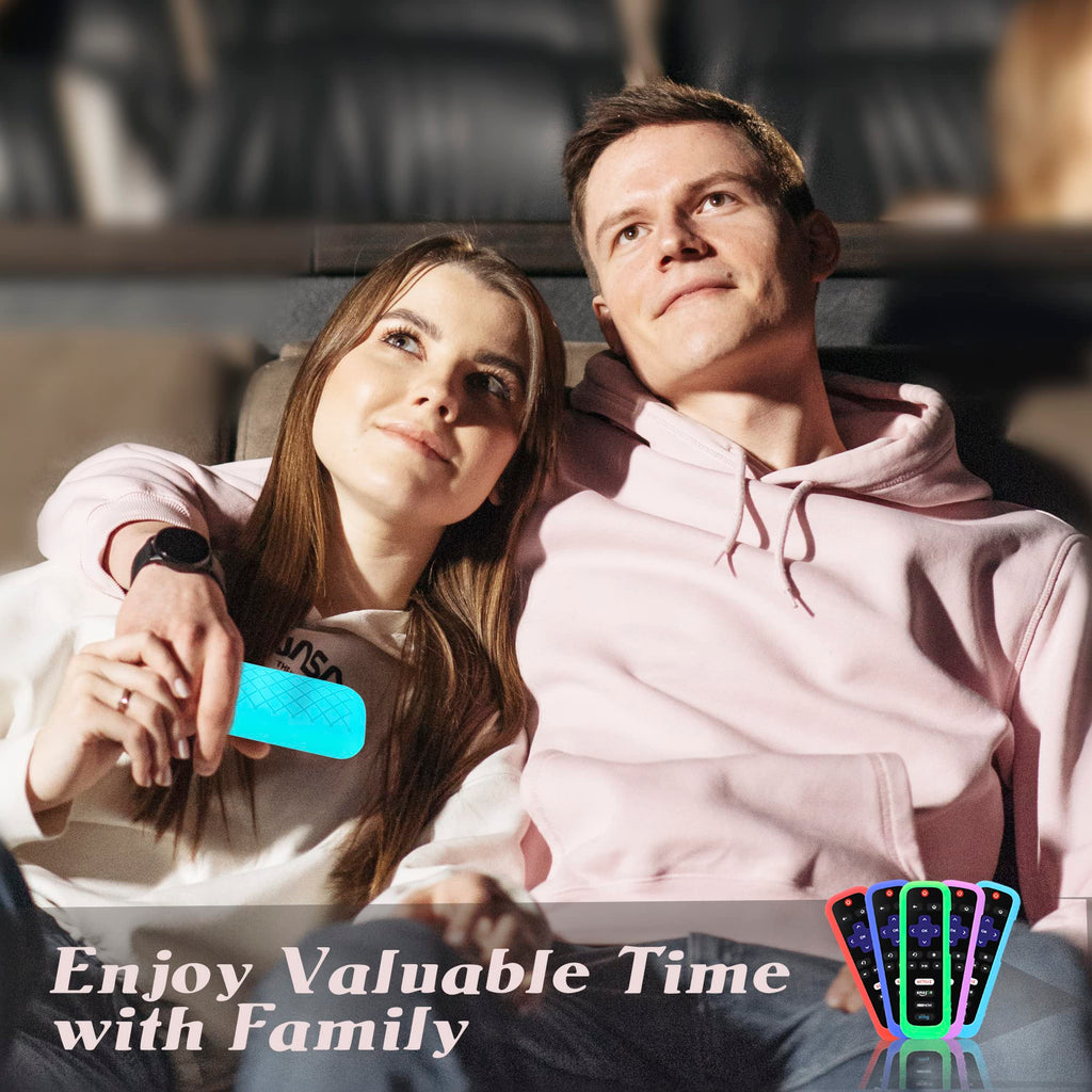 Silicone Remote Cover, 2-Pack, Glow in the Dark, Blue/Purple P422558