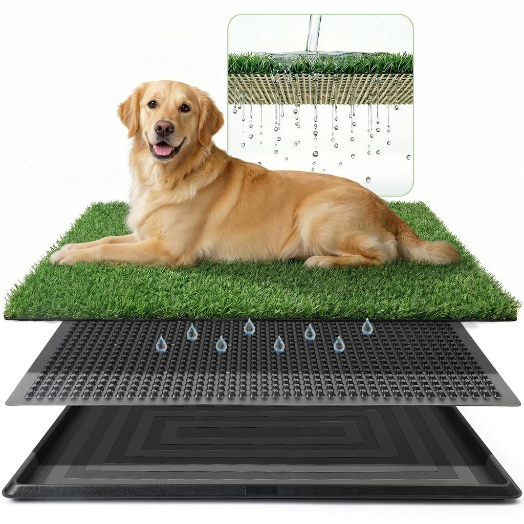 Grass Pad for Dogs Potty, 3-Layer Reusable, Washable, 30 x 20 in H271