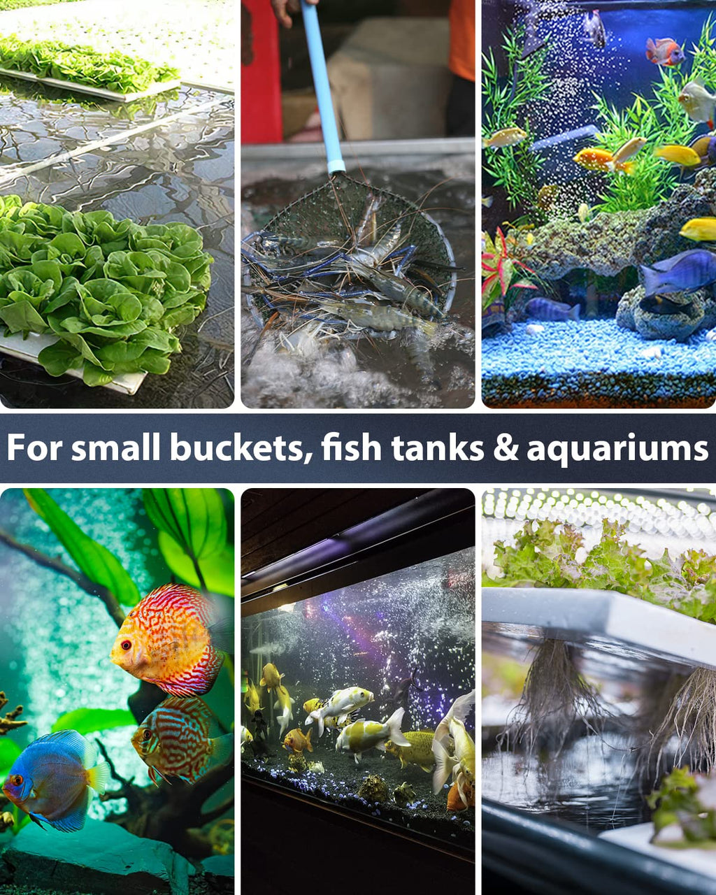 4 Inch Aquarium Air Stone Bar Bubbler, 4 Pack I2699