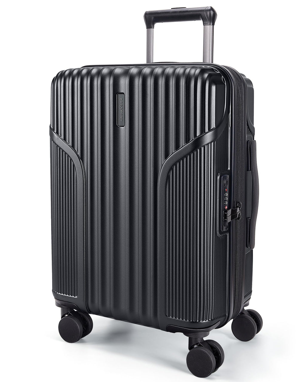 Carry On Luggage with Wheels, Black I181