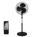 18" Oscillating Pedestal Fan with Remote, Black G211187