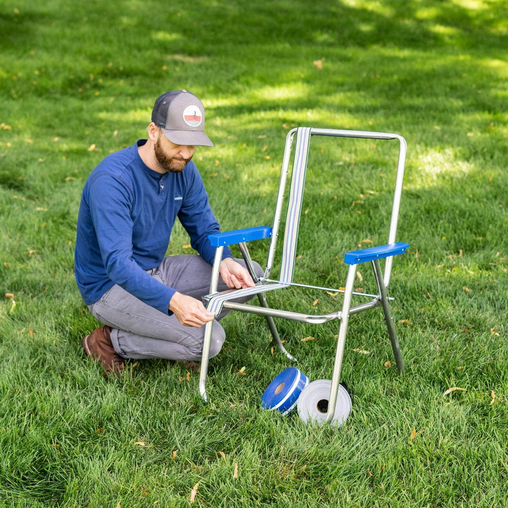 UV-Resistant Polypropylene Lawn Chair Webbing 2 1/4" x 50' Solid Yellow Q71660