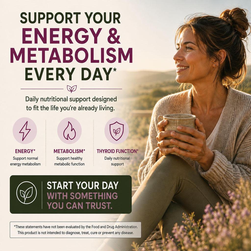 Thyroid Support with Iodine & Selenium, 60 Capsules P86070