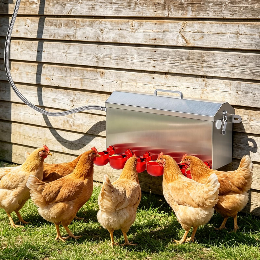 1.5 Gallon Metal Automatic Chicken Waterer O4537