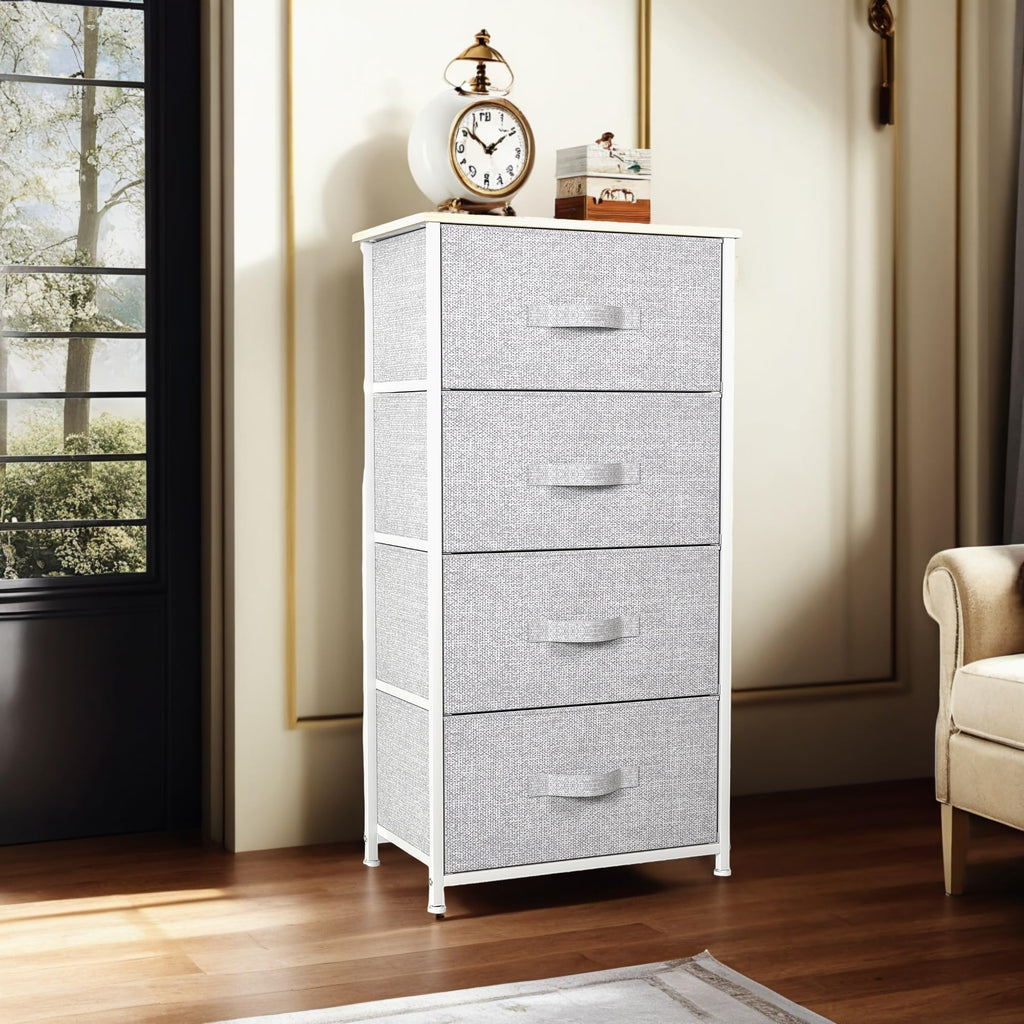 4 Drawer Fabric Storage Dresser Y746532