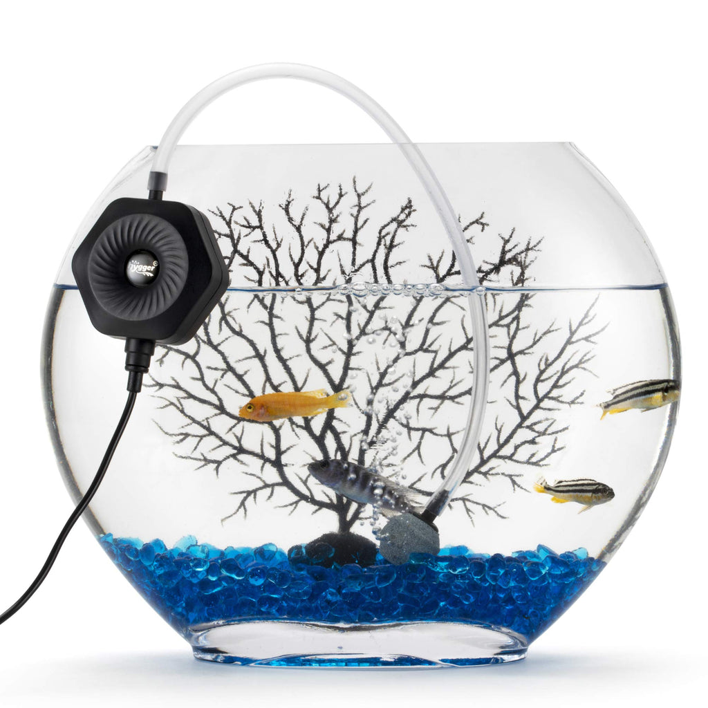 Quiet Mini Aquarium Air Pump with Air Stone Tubing Suction Cup V205