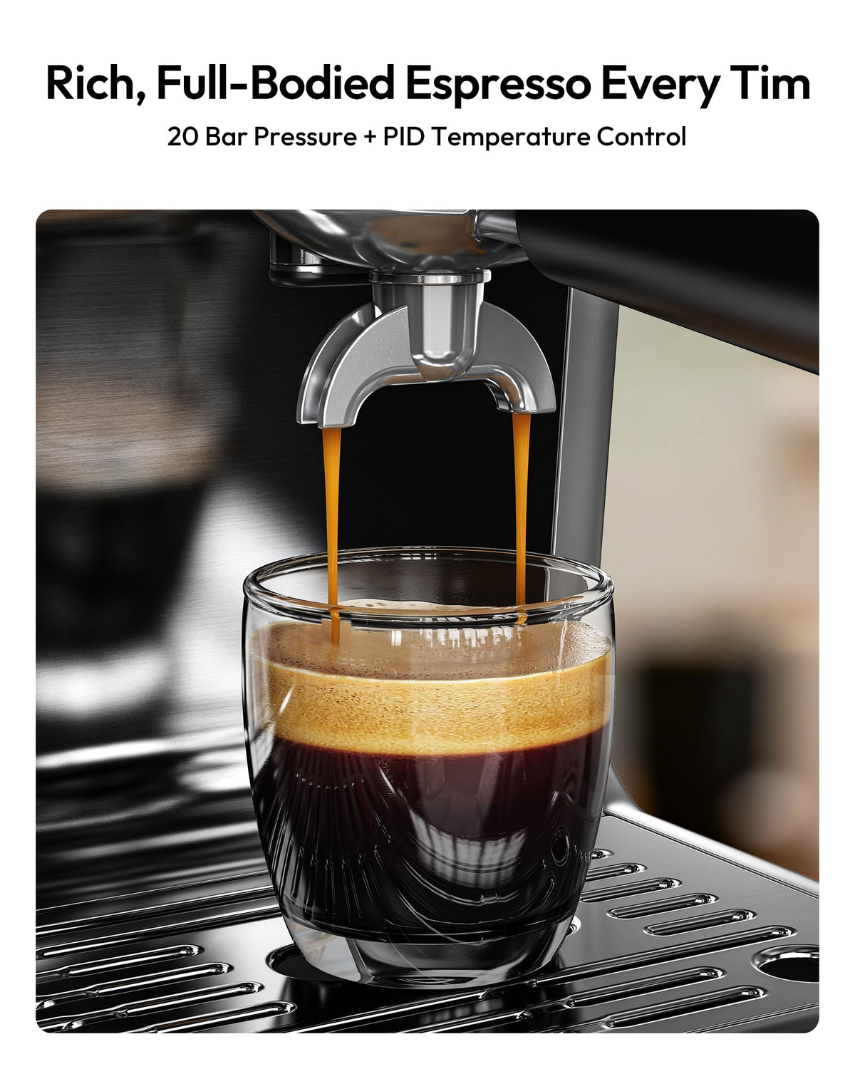 Espresso Machine with Grinder and Milk Frother G9503