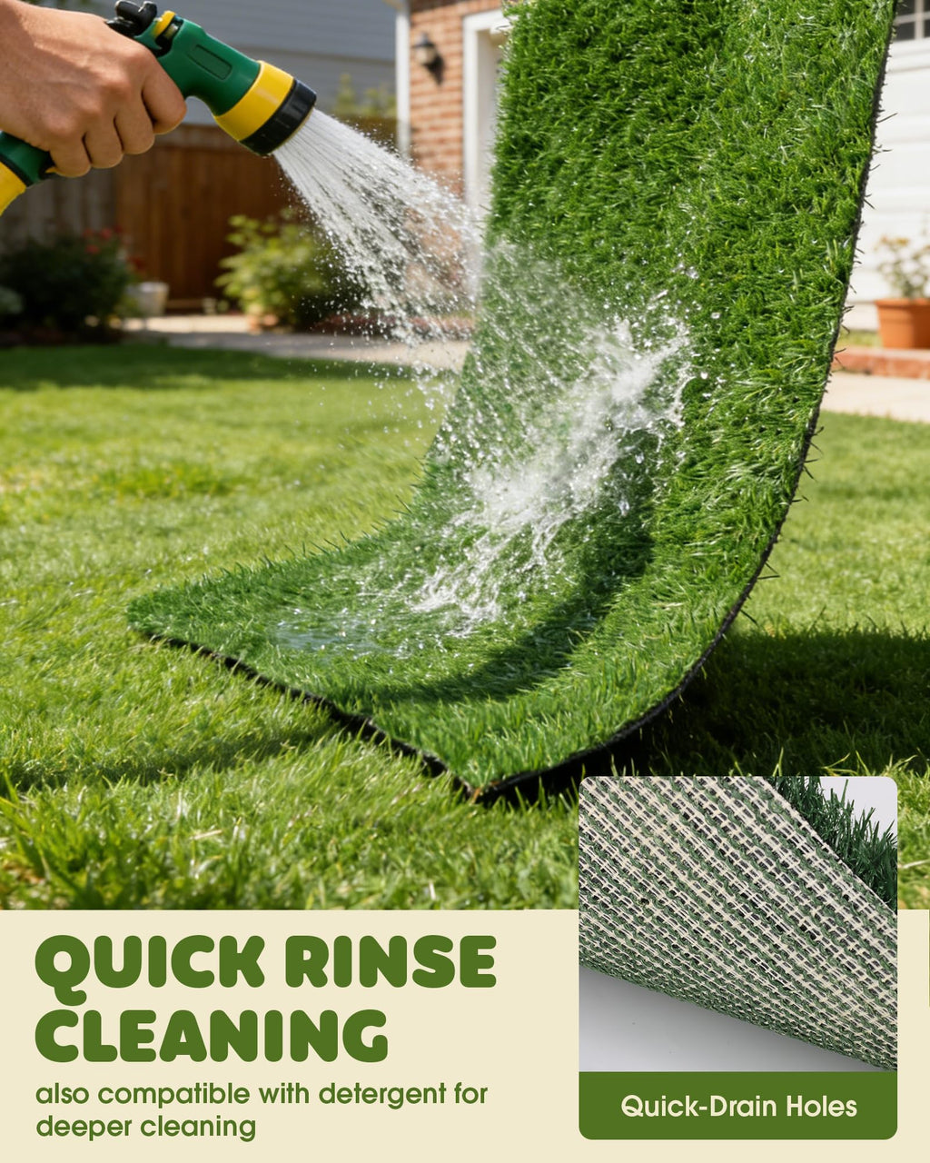 Grass Pad for Dogs Potty, 3-Layer Reusable, Washable, 30 x 20 in H271