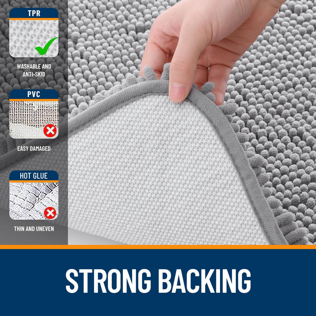 Extra Soft Absorbent Chenille Bath Rugs 30x20 H297