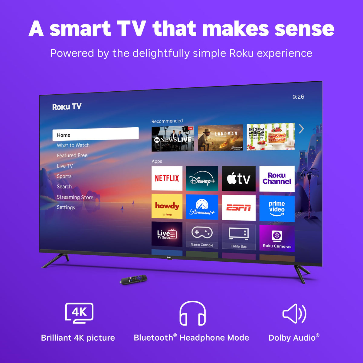 50-Inch 4K HDR LED Smart TV C242