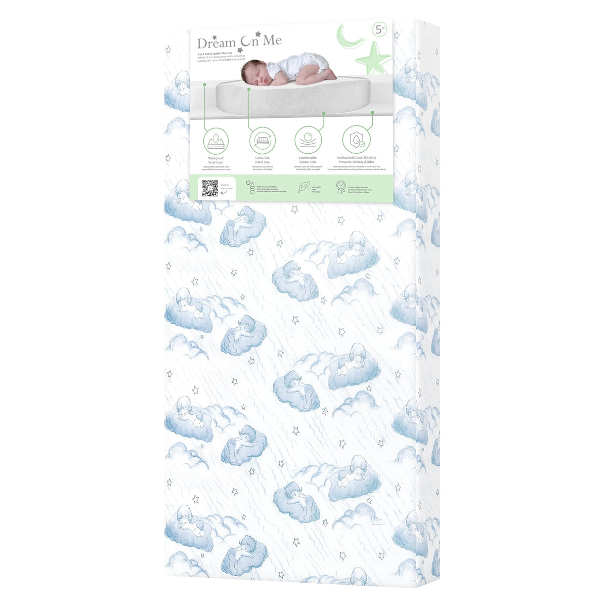 2-in-1 Baby Crib Mattress C34536