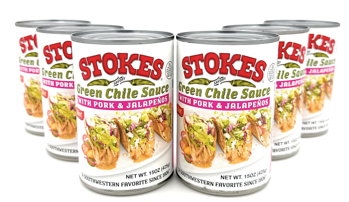 Green Chile Sauce with Pork and Jalapenos Pack of 6 B931