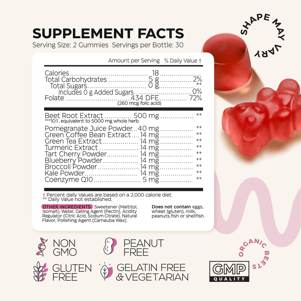 Sugar Free Beet Root Chews 120 Pcs (2 Pack) Y5418