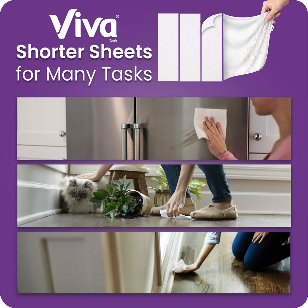White Paper Towels, 6 Big Rolls J921796