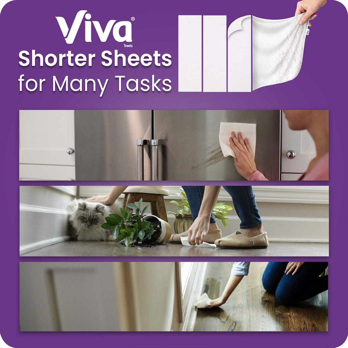 White Paper Towels, 6 Big Rolls J921796