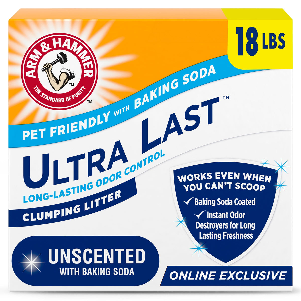 Unscented Clumping Cat Litter 18 Lbs H43807