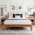 Solid Bamboo Queen Size Bed Frame with Headboard H3232