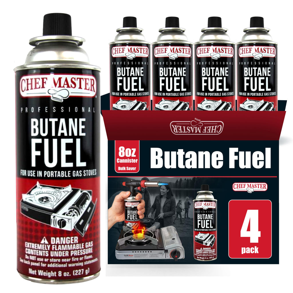 Butane Fuel Canister 8 oz 4-Pack P5524