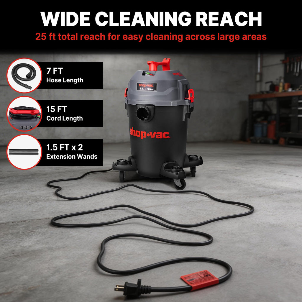 6 Gallon Wet and Dry Shop Vacuum O990348