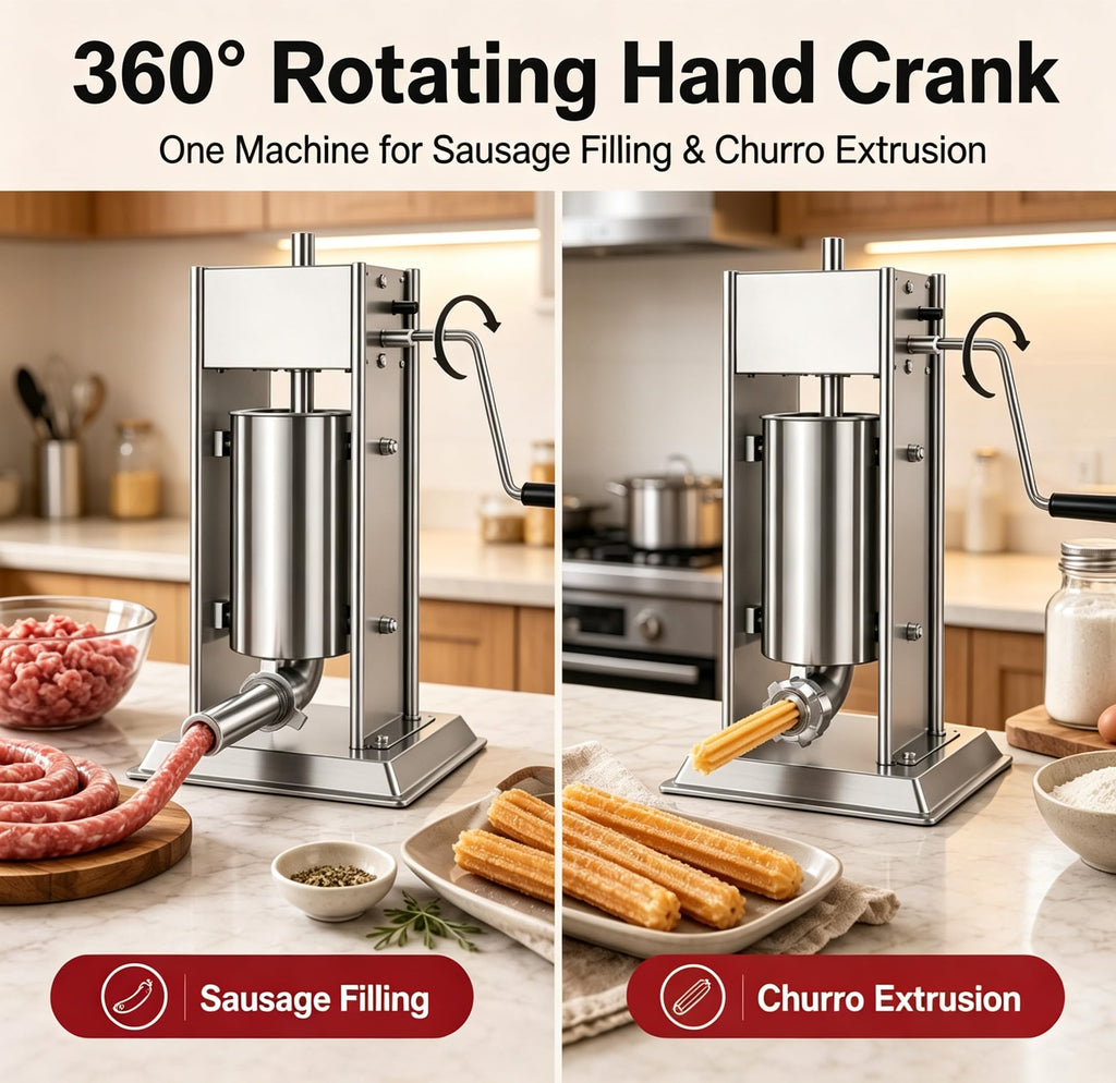 3-in-1 Manual Sausage Stuffer 15LB O8094