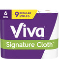 White Paper Towels, 6 Big Rolls J921796