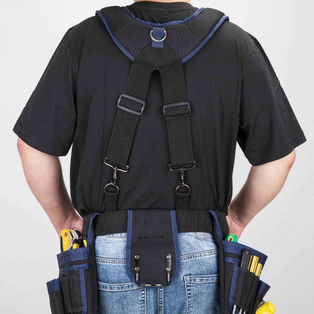 Adjustable Tool Belt with Magnetic Wristband and Pouch Pocket K2205