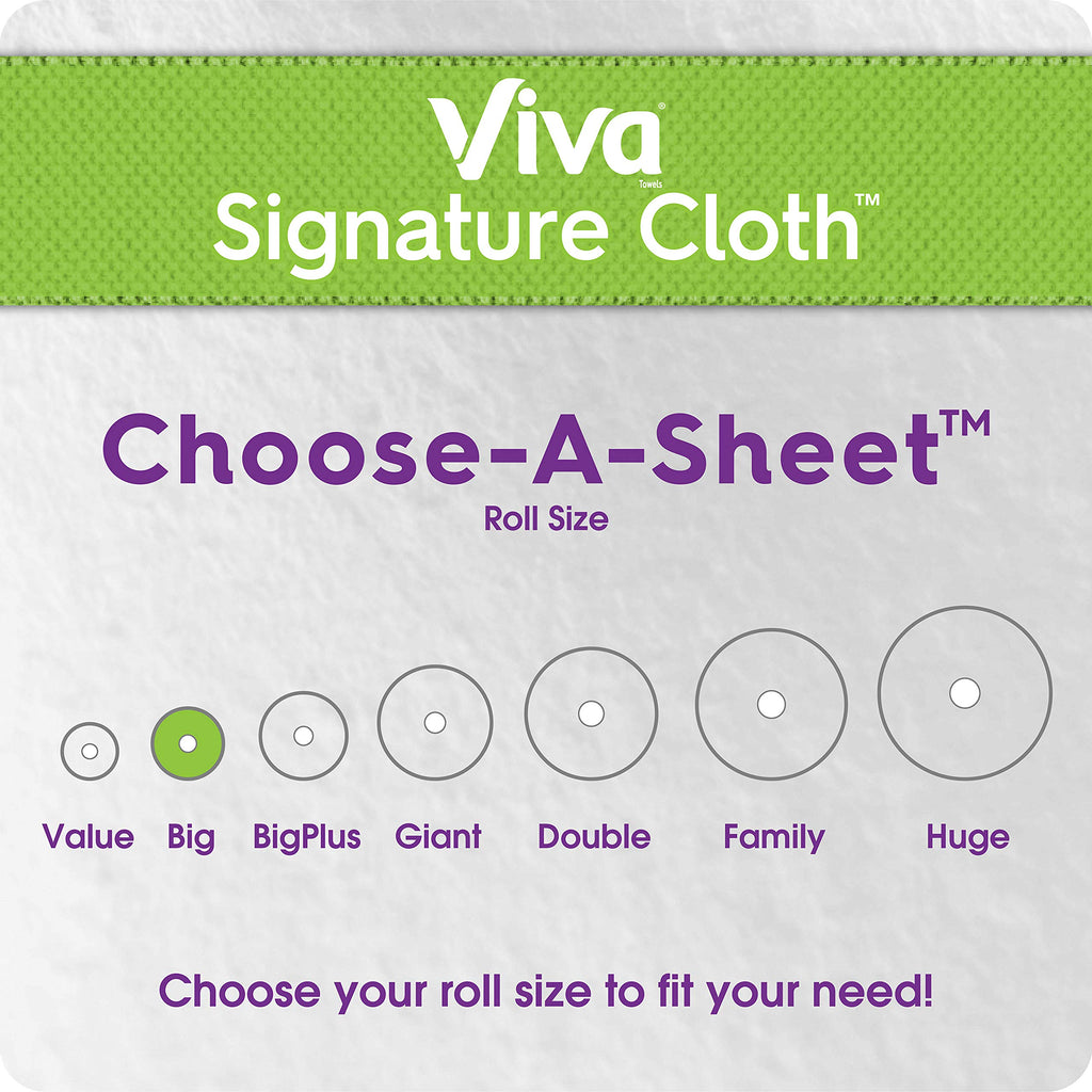 White Paper Towels, 6 Big Rolls J921796