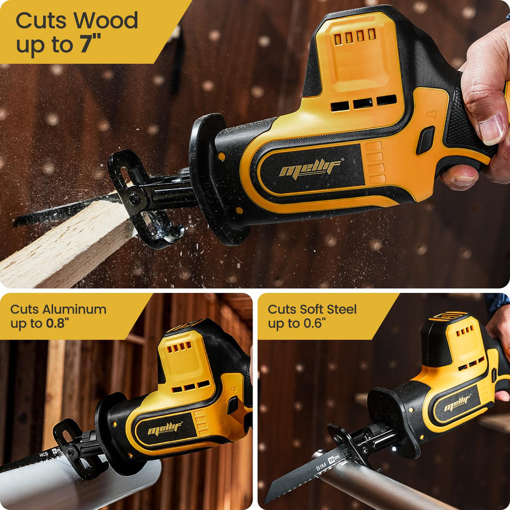 Brushless Cordless Reciprocating Saw, 3,000 SPM, 1" Stroke, Tool Only L22382