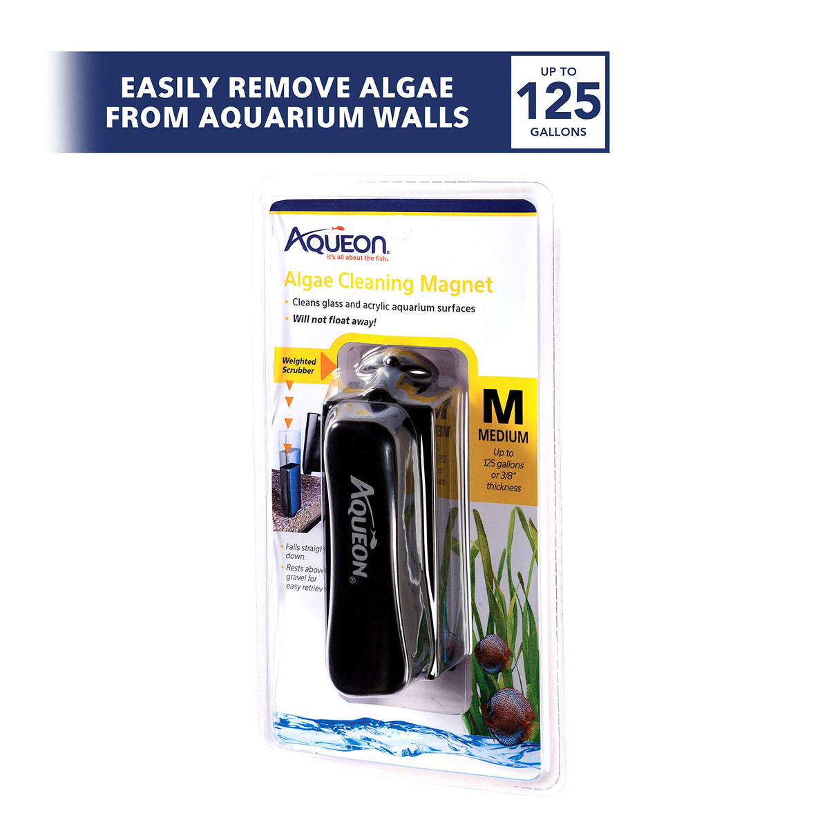 Aquarium Algae Scraper Magnetic Glass Cleaner G837406