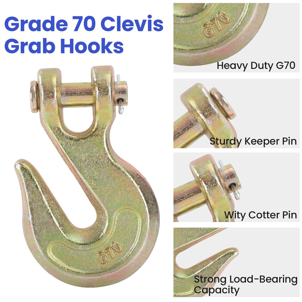 3/8" Heavy Duty Clevis Grab Hook F832355