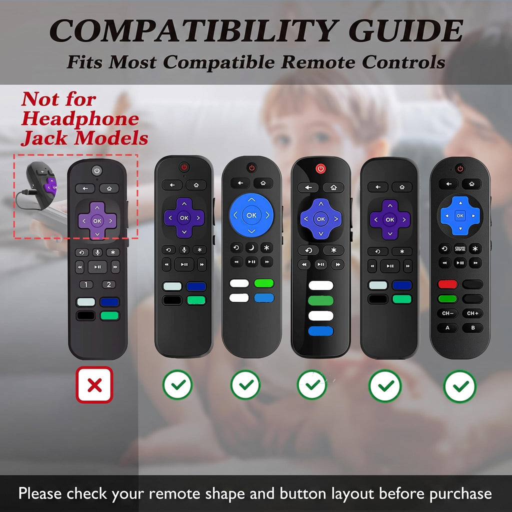 Silicone Remote Cover, 2-Pack, Glow in the Dark, Blue/Purple P422558