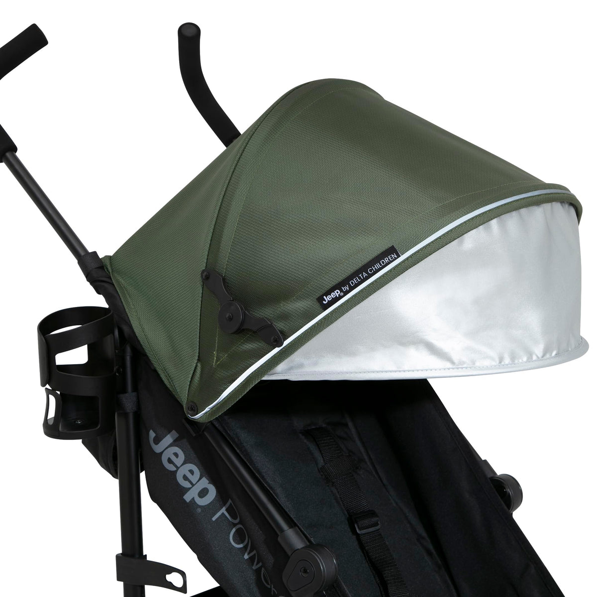 Lightweight Travel Stroller with Compact Fold, 3-Position Recline, Olive Green E124464