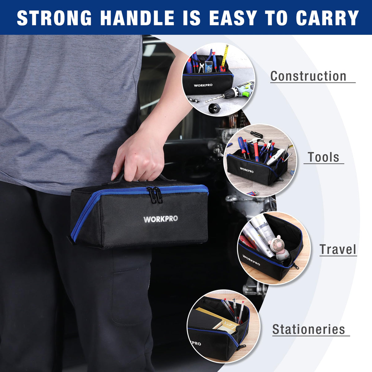 10" Zipper Tool Pouch, 3 Pack S150