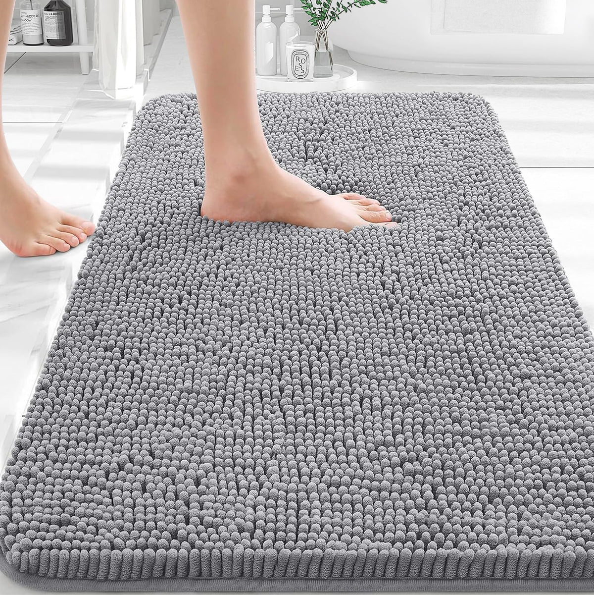 Extra Soft Absorbent Chenille Bath Rugs 30x20 H297